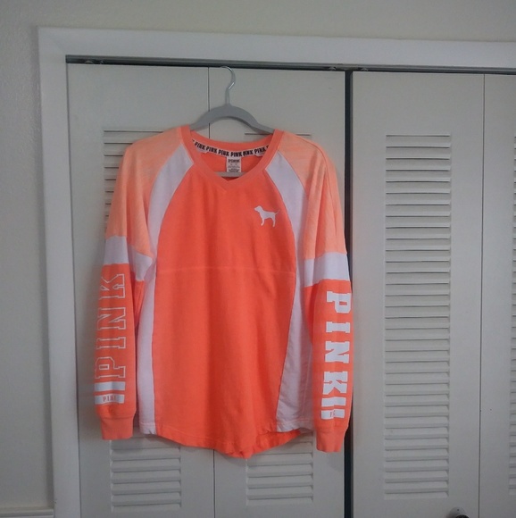 PINK Victoria's Secret Tops - Victoria's Secret Pink Ling Sleeved Shirt